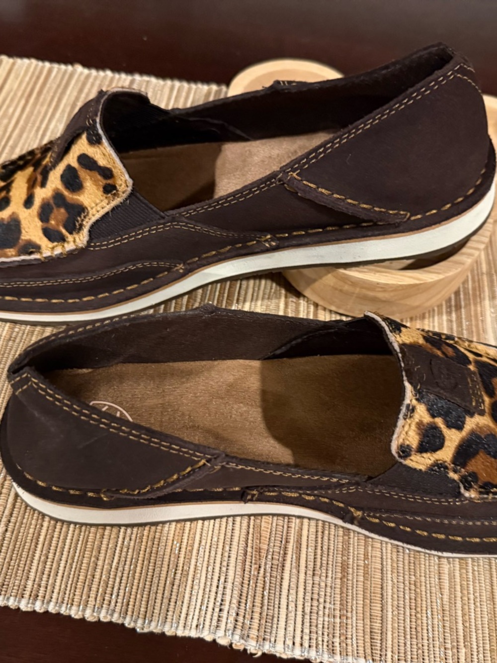 Ariat Women’s Brown Leopard Slip-On Loafers 👞 New without tags